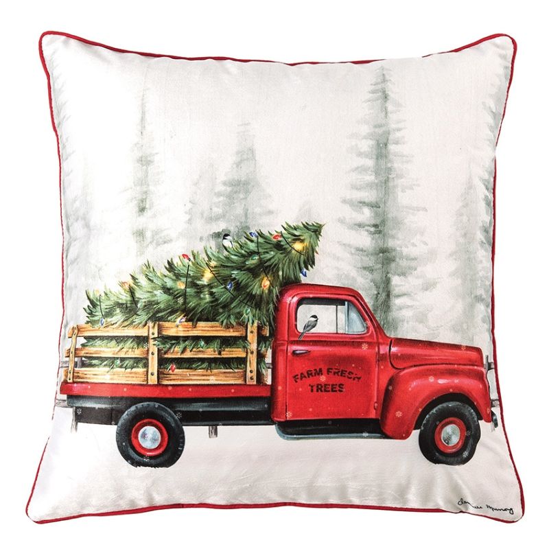 Holiday Truck LED Pillow